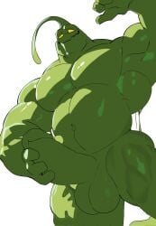 2025 balls bey_293821 big_balls big_penis genitals goo_creature green_body hi_res humanoid_genitalia humanoid_penis league_of_legends looking_at_viewer male male_only penis riot_games simple_background smile solo tencent white_background yellow_eyes zac zac_(lol)