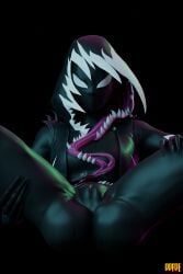 1girls 3d 3d_(artwork) 3d_render blender blender_(software) blender_cycles cameltoe ghost_spider gwen_stacy gwenom long_tongue looking_at_viewer marvel marvel_comics monster_girl oofoe pinup puffy_pussy pussy self_upload spider-gwen symbiote symbiote_suit venom_(marvel)