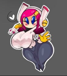 1girls ass belly big_ass big_breasts female huge_ass huge_breasts kirby_(series) repost robot robot_girl susie_(kirby) tagme thick_thighs voluptuous
