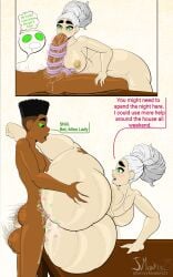 april_(j.monkey23) areolae ass ass_bigger_than_head ass_jiggle ass_waves balls barefoot big_ass big_balls big_breasts big_cock big_penis blowjob blush bottom_heavy breasts butt cock dark-skinned_male dark_penis dark_skin dialogue english_text feet female friends_mother green_eyes hair_bun hair_up hairbun huge_ass huge_butt human human_female interracial j.monkey23 laying_on_side light-skinned_female light_skin lips long_tongue male male/female milf naked naked_female naked_male nipples nude nude_female nude_male older_female penis plap pussy_juice rico_oz_(j.monkey23) saliva_on_penis sex sloppy_blowjob soles sucking_penis table_sex thick_thighs thighs toes tongue_wrap tongue_wrapped_around_penis vaginal_fluids vaginal_penetration vaginal_sex white_hair