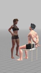 3d_animation backflip captive captured cumshot ebony face_kick female female_dominating_male femdom foot_fetish foot_on_face foot_smelling foot_smother foot_worship footjob kicking martial_arts ninanan tagme video