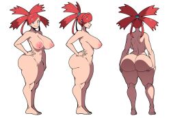1girls 2025 2d 2d_(artwork) ai_generated ass big_ass big_breasts breasts bubble_butt character_sheet curvy curvy_figure dat_ass female flannery_(pokemon) full_body game_freak large_breasts mullon multiple_views nintendo novelai orthographic_views pokemon pokemon_(anime) pokemon_(game) pokemon_journeys pokemon_oras pokemon_rse red_hair reference_sheet solo solo_focus standing thick_thighs voluptuous white_background