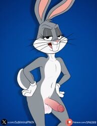 1boy ai_generated bugs_bunny erection looney_tunes male solo spm2000 tagme