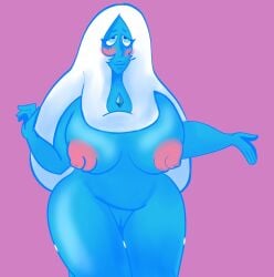 big_body big_breasts big_nipples blue_diamond_(steven_universe) blue_skin blush breasts breasts_out caritxxx cartoon cartoon_network chubby chubby_female diamond_(gem) female long_hair long_hair_female naked naked_female nipples no_background no_pubic_hair pink_nipples redraw self_upload shaved_pussy solo solo_female standing steven_universe white_hair