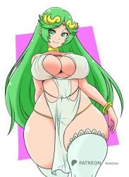 1girls female kid_icarus momocka_art nintendo palutena solo solo_female tagme