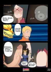 adult_and_teenager black_hair blowjob boruto:_naruto_next_generations clothed clothed_sex cock_worship comic comic_page cum cum_in_mouth cum_inside daydream doujinshi english_dialogue english_text erogakure fellatio glasses handjob height_difference kurama nara_shikamaru naruto naruto_(series) oral oral_sex sarada_uchiha short_hair teenage_girl teenager temari text text_bubble uzumaki_naruto