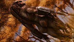 3d alien alien_girl alien_humanoid dat_ass female female_yautja predator_(franchise) silent_sfm yautja