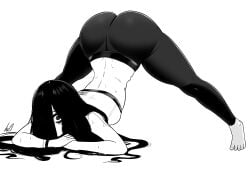 1girls ass_up ass_up_face_down dat_ass jack-o_pose lughost the_ring yamamura_sadako