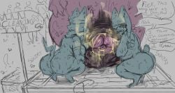 1boy 2girls alternate_version_available anthro ass big_ass big_breasts big_butt big_penis breasts breastwizard bubble_butt capcom cleaning_cock curvaceous curvy curvy_figure dialogue dragon ejaculation english erect_nipples erect_nipples_under_clothes feline female femboy flaccid flies_for_smell foreskin furry grey_background handsfree_ejaculation huge_ass huge_cock hung_futanari in_line iris_(inkaaay) line male monster_hunter musk musk_clouds musky_cock nude onomatopoeia open_mouth orgasm palico penis pleasure_face projectile_squirt pussy pussy_ejaculation scalie shortstack sketch smegma smegma_in_foreskin smelly smelly_cock squatting squirting steam steamy_penis sweat sweating sweaty sweaty_body sweaty_breasts sweaty_butt tail text thick_foreskin thick_thighs uncircumcised uncut unseen_female_face unseen_male_face voluptuous voluptuous_female voluptuous_male wide_hips