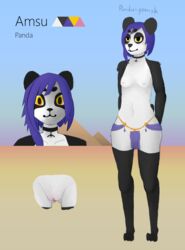 2019 amsu anthro breasts clothed clothing female furry giant_panda loincloth mammal model_sheet nipples pandangerush_(artist) pussy simple_background solo topless ursid