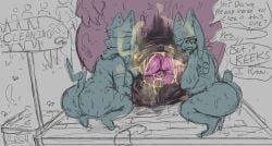 1boy 2girls alternate_version_available anthro ass big_ass big_breasts big_butt big_penis breasts breastwizard bubble_butt capcom cleaning_cock curvaceous curvy curvy_figure dialogue dragon english erect_nipples erect_nipples_under_clothes feline female femboy flaccid flies_for_smell foreskin furry grey_background huge_ass huge_cock hung_futanari in_line iris_(inkaaay) line male monster_hunter musk musk_clouds musky_cock nude open_mouth palico penis pussy scalie shortstack sketch smegma smegma_in_foreskin smelly smelly_cock squatting steam steamy_penis sweat sweating sweaty sweaty_body sweaty_breasts sweaty_butt tail text thick_foreskin thick_thighs uncircumcised uncut unseen_female_face unseen_male_face voluptuous voluptuous_female voluptuous_male wide_hips