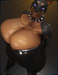 1girls 3d 3d_(artwork) 3d_animation animated animation anthro anthro_female anthro_only big_boobs big_breasts big_tits biped black_body black_collar black_dress black_skin boobs breasts brown_body brown_skin canid canine canis clothed clothing collar detailed_background digital_media digital_media_(artwork) dobermann dog dog_ears dog_girl domestic_dog dress eyelashes eyes female female_only girl hi_res huge_boobs huge_breasts huge_tits humanoid looking_at_viewer loop looping_animation mammal mp4 no_sound no_voice_acting pinscher pupils purple_eye purple_eyes purple_eyes_female sexy shaking shaking_breasts shia_(xlkev) short_playtime shorter_than_10_seconds smile solo solo_female spiked_collar spikes standing tagme thick_thighs tits vertical_video video xlkev