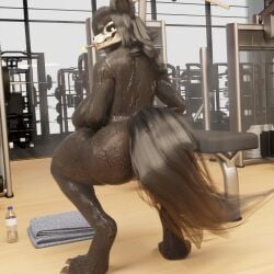 1girls big_ass cigarette dat_ass goldenfoxythefox gym huge_ass looking_back mal0 malo public scp-1471 scp-1471-a scp_foundation skull_head