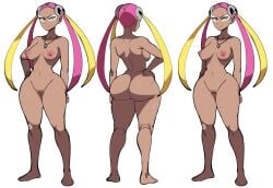 1girls 2025 2d 2d_(artwork) ai_generated ass big_ass big_breasts breasts bubble_butt character_sheet curvy curvy_figure dark-skinned_female dark_skin dat_ass female full_body game_freak large_breasts mullon multiple_views nintendo novelai nude orthographic_views plumeria_(pokemon) pokemon pokemon_(anime) pokemon_(game) pokemon_journeys pokemon_sm reference_sheet solo solo_focus standing team_skull thick_thighs voluptuous white_background