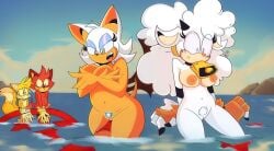 1boy 2025 2d 2d_(artwork) 2d_artwork 2girls anthro barry_the_quokka bat beach big_breasts bovid bovine breasts canid canine digital_art digital_drawing_(artwork) digital_media_(artwork) female fox furry furry_female lanolin_the_sheep male miles_prower miles_tails_prower nude penis pubes pubic_hair pussy rouge_the_bat sega sheep sonic_(series) sonic_the_hedgehog_(comics) sonic_the_hedgehog_(idw) sonic_the_hedgehog_(series) tagme tails_the_fox the_murder_of_sonic_the_hedgehog thick_hips thick_thighs thighs