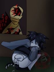 2boys angry black_hair bottomwear boy breath breathing breathing_heavily cum cum_drip femboy feminine_male fingering fingering_anus fingering_self fingerless_gloves flat_chest forsaken_(roblox) gay gloves handwear john_doe_(forsaken) leaking_cum male male_only masturbation pants_down penis penis_out pleasuring_self presenting presenting_hindquarters roblox roblox_game robloxian semen shaded solo topwear twink two_time_(forsaken) watermark white_body yellow_body zillypurrzon