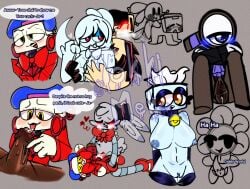 big_breasts black_penis blue_body blue_eyes blue_nipples blue_pussy boxten_(dandy's_world) breasts breath breath_cloud breathing cock collar connie_(dandy's_world) cum_in_plushie cuntboy cuntboy_sans_balls dandy's_world dandy_(dandy's_world) doggy_style exposed_pussy finding_frankie fondling_breast frankie_(finding_frankie) gay gay_sex ghost_girl half_lidded_eyes hands_on_legs henry_hotline intersex large_breasts licking_penis looey_(dandy's_world) medium_penis object_head panting plushie plushophilia presenting_pussy pussy pussy_juice pussy_juice_drip red_eyes rodger_(dandy's_world) shelly_(dandy's_world) sitting smiling smiling_at_partner tagme tisha_(dandy's_world) tokki_meki twisted_shelly_(dandy's_world) yellow_eyes yuri yuri