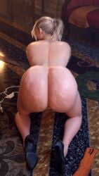 1girls 3d ashley_graham ass bent_over big_ass blonde_hair capcom cellulite crackedorb fat_ass female female_only high_heels huge_ass lard_ass ponytail presenting presenting_hindquarters resident_evil resident_evil_4 solo solo_female