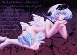angel angel_wings animal_ears animal_tail balls blue_eyes blue_hair blue_hair_male boy chi_137 collar color colored cute cute_face cute_male diphallia diphallism femboy flat flat_chest fluffy_tail glowing glowing_cum glowing_genitalia glowing_penis horns leash luminescent male male_dominating_femboy male_domination male_focus medium_hair multi_genitalia multi_penis nipples nude nude_femboy nude_male original_character penis penis_focus precum slave socks tentacle testicles wings_on_back