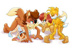 2boys 2girls age_difference all_fours amadeus_prower anthro anus ass backsack balls blush breasts canine cream_the_rabbit creampie cub cum cum_in_pussy cum_inside duo erection extraspecialzone eye_patch eyelashes eyewear father female female_penetrated fox fur furry furry_only group group_sex hair hi_res incest kneeling lagomorph larger_female larger_male larger_penetrated lying male male_penetrating male_penetrating_female mammal mother mother_and_son naked nipples nude older_female older_male on_back parent penetration penis pussy rabbit rosemary_prower sex simple_background size_difference smaller_female smaller_male smaller_penetrated son sonic_(series) straight sweat tail tails vaginal_penetration white_background young younger_female younger_male