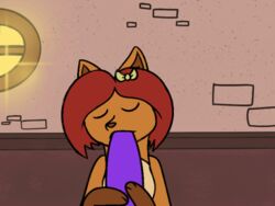 1girls 2018 3_toes animated anthro brown_background brown_fur brown_hair canine cheek_bulge closed_eyes deep_throat deepthroat detailed_background dildo feet fellatio female female_only feral fox fur furry hair_ornament mammal motion_lines nintendo no_gag_reflex nude oral oral_sex paws pokemon pokemon_(species) pokemon_mystery_dungeon pokemon_rgby pov puffdraws ribbon ribbons sex_toy sex_toy_fellatio sidra_romani softestpuffss solo sunlight throat_training video_games vulpix wanderlust window