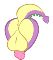 ‍fibs 2017 alpha_channel anus ass balls big_balls butt_shot dragon friendship_is_magic huge_balls male my_little_pony penis simple_background smooth_skin spike_(mlp) transparent_background vector