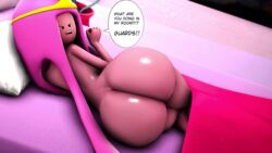 1girls 3d adventure_time ass bed big_ass bubble_butt huge_ass princess_bubblegum source_filmmaker superstreamteam