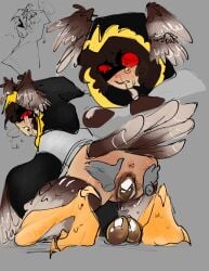 avian avian_feet avian_humanoid egg_from_pussy egg_laying kunislugs oviposition roblox robloxian shedletsky telamon