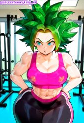 1female absurd_res ai_assisted ai_generated ass big_ass big_breasts big_butt big_thighs breasts dragon_ball dragon_ball_super dragon_ball_z exercise_machine female green_eyes green_hair gym gym_clothes gym_shirt gym_shorts gym_uniform high_resolution highres kefla kefla_(dragon_ball) king_ai large_ass large_breasts large_butt massive_ass massive_breasts massive_butt massive_thighs stable_diffusion thick_ass thick_butt thick_legs thick_thighs thighs tournament_of_power