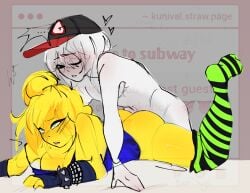 big_boobs crying forsaken forsaken_(roblox) guest_(roblox) guest_666_(forsaken) idontknowhowtotagthis kunislugs male/female noob noob_(forsaken) noob_(roblox) party_noob_(forsaken) socks strawpage_request striped_socks white_skin yellow_skin