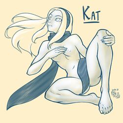 breasts female gravity_rush kat_(gravity_rush) nude