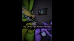 1futa 1girls anthro anus bent_over big_breasts blaze_the_cat blue_eyes breasts clothing duo eyewear female female_penetrated from_behind_position furniture futa_on_female futanari genitals green_body green_hair gynomorph gynomorph/female gynomorph_penetrating gynomorph_penetrating_female hair implied_cheating intersex intersex/female intersex_penetrating intersex_penetrating_female jacket looking_at_viewer nude penetration penile penile_penetration penis penis_in_vagina phone_view purple_body sex sofa sonic_(series) sonic_idw sonic_the_hedgehog standing_doggystyle sunglasses surge_the_tenrec tagme topwear vaginal_penetration video