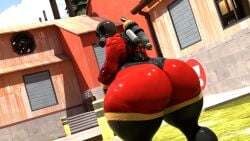 3d 3d_(artwork) 4k ass azul_uwu bbw big_ass blender bubble_butt busty butt_focus curvy female fempyro gas_mask latex_suit looking_back outdoors outside presenting_hindquarters pyro_(team_fortress_2) rule_63 self_upload team_fortress_2 tf2 thicc thick thick_ass thick_thighs valve
