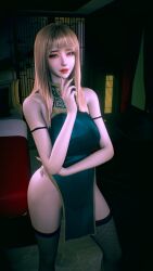 1girls 3d 4k bedroom big_breasts blonde_hair blue_eyes breasts chromatic_aberration crashbanditkut cute cute_face dress eyebrow_piercing eyebrows female female_focus hair hi_res high_resolution highres house light-skinned_female light_skin lips long_hair long_nails looking_at_viewer nose_piercing original original_character piercing septum_piercing smile smiling smiling_at_viewer solo stockings straps virt-a-mate virtamate