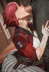 ai_generated alternate_version_at_source arcane arcane_vi big_penis blowjob breasts female green_eyes hypet league_of_legends muscular muscular_female pink_hair shiny shiny_skin short_hair small_breasts strong_female sucking_penis tagme tattoo tattooed_arm tattoos thick thick_legs thick_thighs tomboy wide_hips