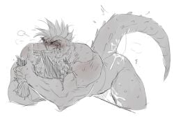 alligator alligator_tail alligatorid alligatorid_humanoid animatronic anthro anthro_male biceps black_nails clawed_fingers claws crocodile crocodile_tail crocodilian crocodylid eye_wear face_paint facial_markings fingerless_gloves green_body green_scales green_skin long_nails machine male mohawk mohawk_(hairstyle) montgomery_gator_(fnaf) muscle muscles muscular_anthro muscular_body muscular_furry muscular_male non_human ppaljang red_eyes red_hair reptile reptile_humanoid scales scalie shades sharp_teeth shoulder_pads spiked_bracelet spikes spotted_body star_shades sunglasses tail_markings two_tone_body yellow_body yellow_scales yellow_skin