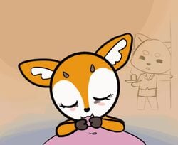 2d :3 aggressive_retsuko aggretsuko animated antelope anthro chief_pig delirious_(artist) director_ton female male mammal no_humans office_lady oral oral_penetration penetration penis pig porcine retsuko sanrio smooth_fur straight tagme tsunoda tsunoda_(aggretsuko)