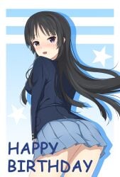 1girls black_hair k-on! mio_akiyama_(k-on!) skirt yasuc