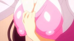 1boy 1girls 2022 20s animated bouncing_breasts breasts cousins covered_erect_nipples female garden_~takamine-ke_no_nirinka~ hentai incest large_breasts leotard leotard_pull long_hair male nipples pink_leotard ponytail removing_bra standing straight tagme takamine_sayuri tomoya_(garden_~takamine-ke_no_nirinka~)