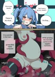 after_sex after_vaginal anal anus ass ass_hole big_belly black_pants blowjob blue_clothes blush blushing_female clothing cyan_eyes cyan_hair dr.orga(everyday2) english_text everyday2 eyes_change_color female female_focus female_only girl heart heart-shaped_pupils impregnation light-skinned_female light_skin naked naked_female nude nude_female oral_penetration oral_sex orange_eyes original_character pink_nipples pink_pussy pregnancy pregnant pregnant_belly pregnant_female pussy small_breasts tentacle tentacle_in_mouth tentacle_in_pussy tentacle_monster tentacle_rape tentacle_sex text text_box text_bubble thick_ass thick_legs thick_thighs uncensored white_body white_female white_panties white_skin young young_girl younger_femalea