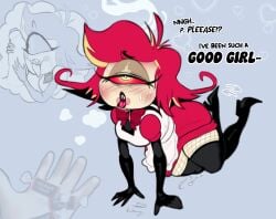 1_eye 1girls 2025 arm_gloves asking_for_it bedroom_eyes begging blush bow cock_worship cyclops demon demon_girl disembodied_penis drool_string drooling english_text fishnet fishnet_stockings good_girl hazbin_hotel high_heels holding_penis horny horny_female kicking_feet leaning_forward maid_uniform meme_reference niffty no_background on_knees open_mouth penis_bigger_than_head pout red_hair red_sclera self_upload shortstack smaller_female steaming sweat sweatdrop thebonezonedeluxe thighhighs thinking_about_penis thinking_about_sex thought_bubble tongue_out tootsie_roll yellow_iris