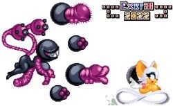animated animation big_breasts big_dick big_lips demon exkrill giant_penis kuromaru_(mugen) lips m.u.g.e.n miles_tails_prower monster naked naked_female orbs pixel_art project_x_love_potion_disaster rouge_the_bat running smile smooch sonic_(series) sprite tails_the_fox tentacle