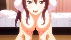 1boy 1girls 2022 20s ahe_gao animated animated arms_behind_back bed bouncing_breasts breasts breasts_out brown_hair collarbone cousins doggy_style female female garden_~takamine-ke_no_nirinka~ incest large_breasts leotard looking_at_viewer nipples open_mouth pink_leotard sex sex_from_behind sidelocks straight tagme takamine_sayuri thighs tomoya_(garden_~takamine-ke_no_nirinka~) tongue tongue_out vaginal_penetration