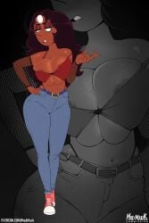 1girls aerolae areola areola_slip areolae areolae_slip armwear big_breasts breasts connie_maheswaran dark-skinned_female dark_skin detached_sleeves exposed_midriff exposed_torso fishnet fishnet_armwear fishnet_sleeves fishnets full_body fusion gem gem_(species) jeans madmark pearl_(steven_universe) pearlie_(blackmorty) skimpy skimpy_bikini skimpy_clothes skimpy_top skimpy_topwear sleeves sneakers steven_universe thick_thighs thighs thong thong_straps tight_clothes tight_clothing tight_fit tight_pants