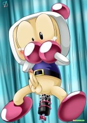 anal bbmbbf blush bomberman bottomless gay male_only palcomix penis rear_deliveries strap-on white_bomber yaoi