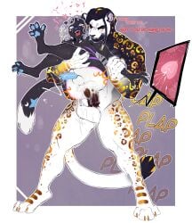 anal anal_orgasm anal_sex anthro anthro_on_anthro anthro_penetrated anthro_penetrating anthro_penetrating_anthro ball_slap big_dom_small_sub black_hair blue_penis bodily_fluids claws cum cum_in_ass cum_inside cum_while_penetrated cumshot domestic_cat dominant dominant_male dreadlocks duo ejaculation english_text facial_piercing felid feline felis femboy foreskin from_behind_position genital_fluids genitals hair hands-free heart_symbol hi_res humanoid_genitalia humanoid_penis impregnation leopard letsdrawcats looking_pleasured male male/male male_impregnation mammal muscular muscular_anthro muscular_male nebu_(panther) nose_piercing nose_ring orgasm ovum pantherine penetration penile penile_penetration penis penis_in_ass piercing plap ring_piercing sex size_difference slap smaller_penetrated sperm_cell stand_and_carry_position standing standing_sex text toe_claws tongue tongue_out uncircumcised white_hair