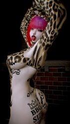 1girls 3d 4k animal_costume ass bbc_slave big_lips black_eyeshadow black_lipstick black_makeup black_nails blacked breasts chromatic_aberration collar crashbanditkut eyeshadow fat_lips female female_focus hair hi_res high_resolution highres horny horny_female leopard light-skinned_female light_skin lips lipstick looking_at_viewer makeup medium_hair multicolored_eyes nail_polish navel navel_piercing nose_piercing original original_character outside piercing qos qos_tattoo queen_of_spades queen_of_spades_symbol queen_of_spades_tattoo red_hair septum_piercing small_breasts solo spade_tattoo street submissive submissive_female tattoos tongue tongue_out tongue_piercing virt-a-mate virtamate