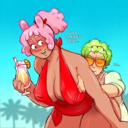 1boy1girl big_breasts big_thighs breast_grab breast_squeeze breasts chubby chubby_female darkchibishadow edwin_glum enormous_breasts female gigantic_breasts grabbing grabbing_another's_breast grabbing_breasts grope groping groping_breast groping_breasts groping_from_behind gummy_(gatd) gummy_and_the_doctor huge_breasts huge_thighs large_breasts male part_1 thick_legs thick_thighs thunder_thighs thunderthighs