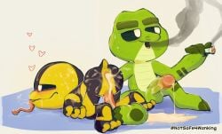 2024 absurd_res alligator alligatorid allister_gator_(poppy_playtime) amphibian anal anthro anthro_on_anthro anus ass ass_up balls blush bodily_fluids butt_from_the_front cigarette crocodilian cum cum_in_ass cum_inside digital_media_(artwork) duo ejaculation frog front_view genital_fluids genitals green_body hi_res icky_licky_(poppy_playtime) interspecies male male/male male_penetrated mammal mob_entertainment nightmare_critters notsafeforwanking nude nude_anthro nude_male orgasm penetration penis poison_dart_frog poppy_playtime reptile scalie sex signature simple_background smoking smoking_cigarette tongue tongue_out toony