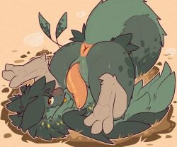 6:5 absurd_res animal_genitalia anus ass ass_up bodily_fluids dragon erection feathered_dragon feathered_scalie feathers feet feral genital_fluids genital_slit genitals green_body green_feathers green_mane hi_res hybrid looking_at_viewer male mane mythological_creature mythological_scalie mythology pawpads penis pink_anus pink_penis precum presenting presenting_anus puffy_anus raised_tail scafen_(artist) scalie solo tail tongue tongue_out y_anus yellow_eyes yellow_tongue